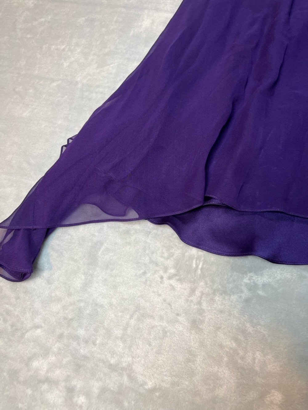 Thomas Wylde Purple Halter Midi Dress Gold Chain Straps Size Tag Missing - Picture 5 of 16